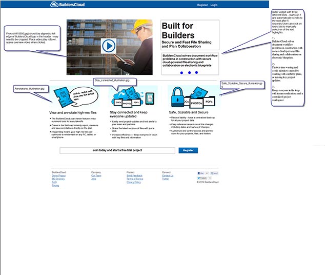 BuildersCloud - site evolution